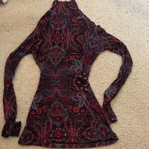 Johnny was mash Paisley Long Sleeve Top